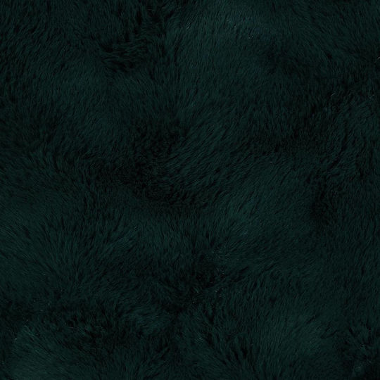 vidaXL Furry Double Bed Blanket 220x240cm Dark Green