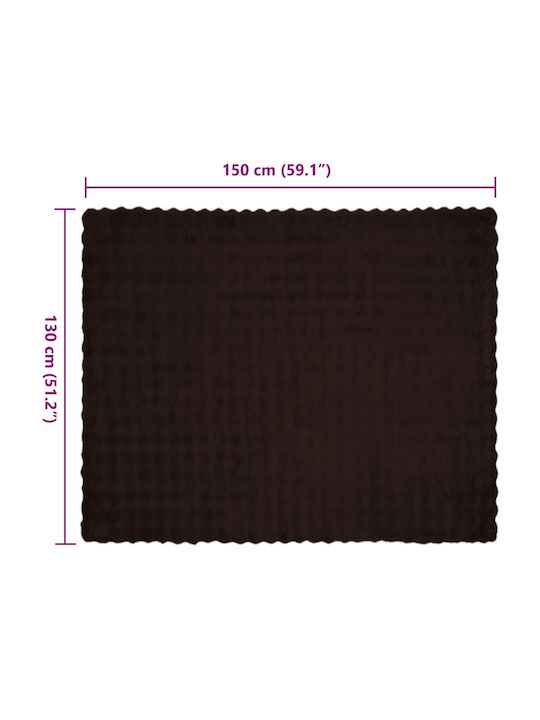 vidaXL Furry Sofa Blanket 130x150cm Giraffe