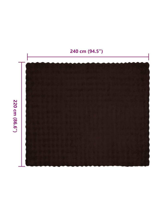 vidaXL Одеяло Космено Двойно 220x240см Камилопардова