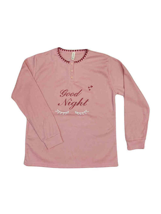 Lovelx Homewear Χειμερινό Γυναικείο Σετ Πιτζάμας Βαμβακερό Ροζ Lovelx Homewear Χειμερινό Γυναικείο Σετ Πιτζάμας Βαμβακερό Ροζ