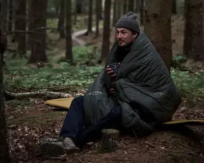 Nordisk Sleeping Bag Μονό Καλοκαιρινό Forest Night Green