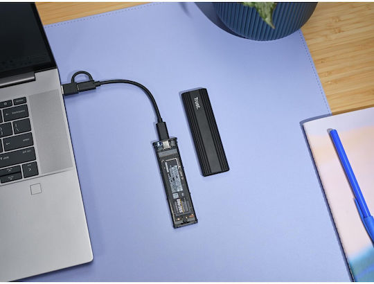 Trust Case for Hard Drive M.2 SATA III with Connection USB 3.2 Type-C
