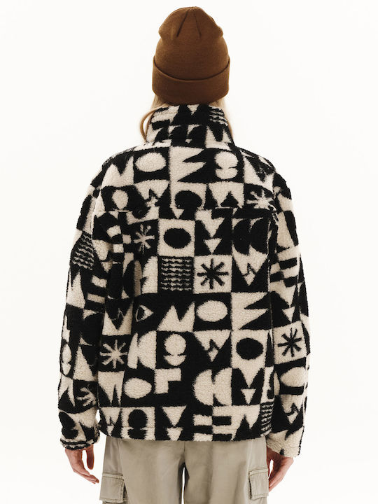 Women's Cardigan with Zipper White