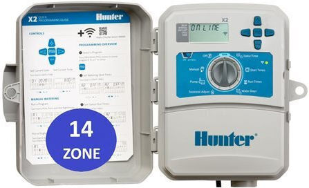 Hunter Industries X2 1401-e Programator Pentru Irigații Electric De Perete 14 Programe Cu Wi-Fi