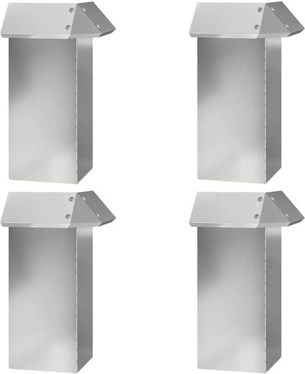 vidaXL Bordură de Grădină din Metal în Culoarea Argintiu xcm