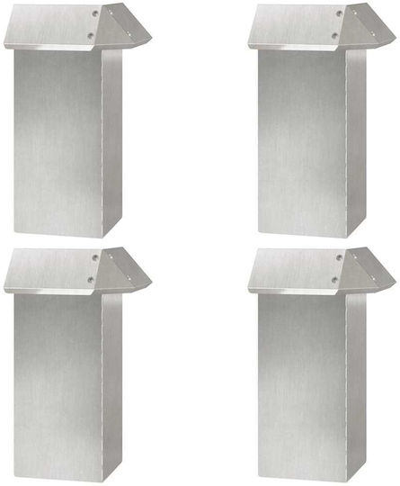 vidaXL Metal Garden Border in Silver Color xcm