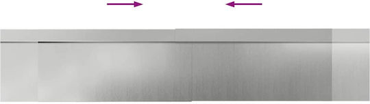 vidaXL Bordură de Grădină din Metal în Culoarea Argintiu xcm