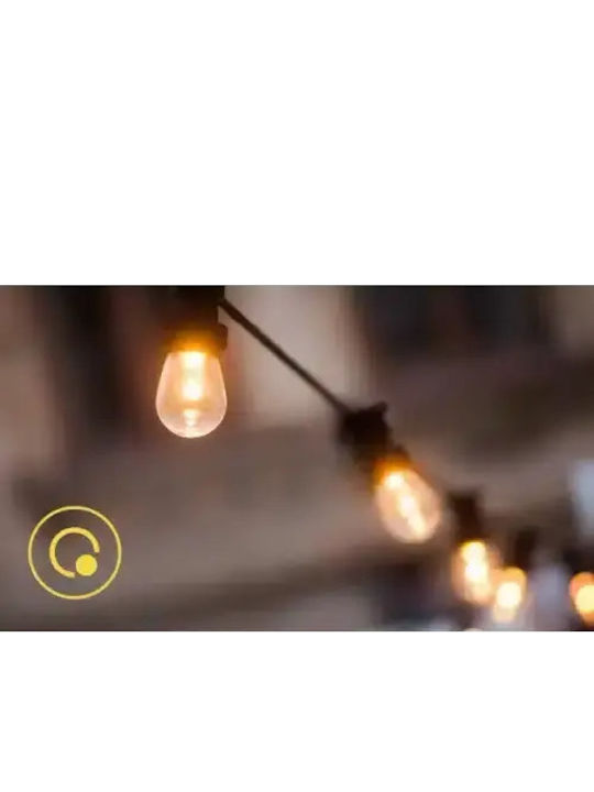 Aigostar 10VSC Wasserdichte Lichterkette IP44 6,5m mit 10 Fassungsschrauben E27