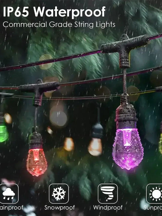 Outdoor Light String 12m
