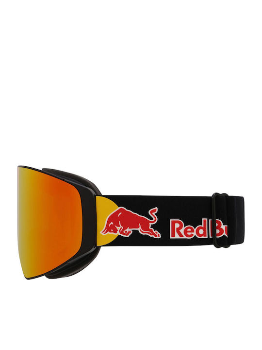 Red Bull Spect Ски & Сноуборд Маска Детска Черен с Леща Димен в Цвят Черен
