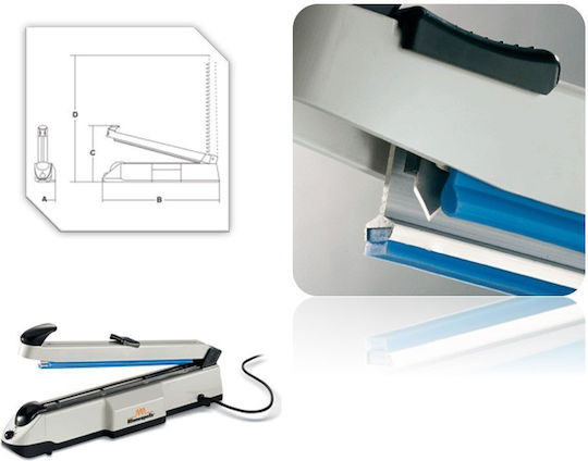 Handheld Bag Sealer For Sealing All Foods 75x455x260x520mm Sirman R 300