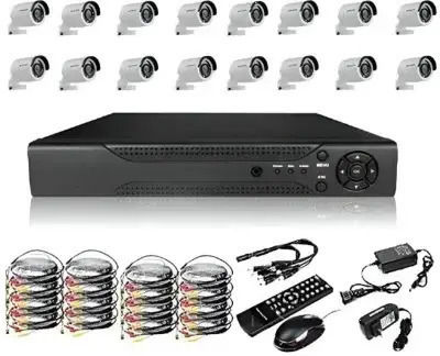 Andowl Система за наблюдение 16 Камери Камери 8MP с Записващо устройство XVR