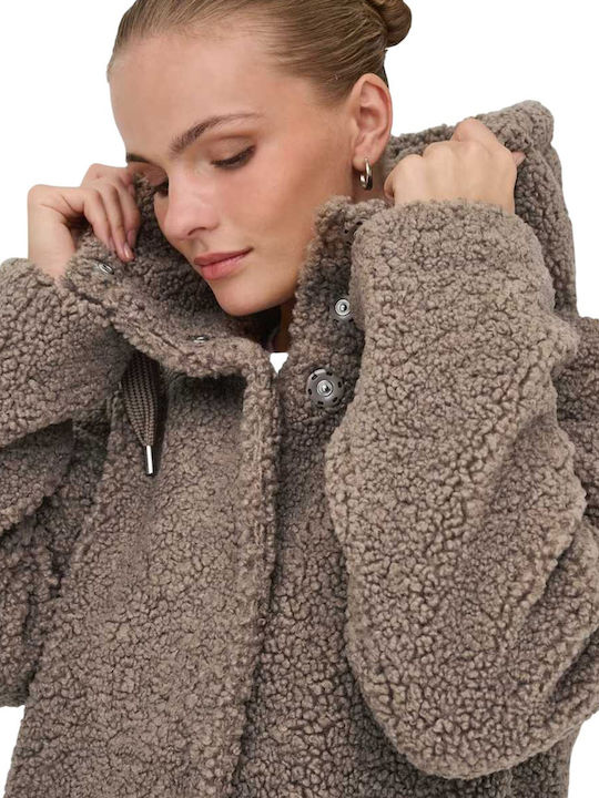 Gelockt Damen Mount Trail Brown Mantel Teddy
