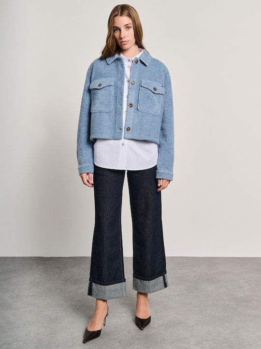Дамско Light Blue Overshirt