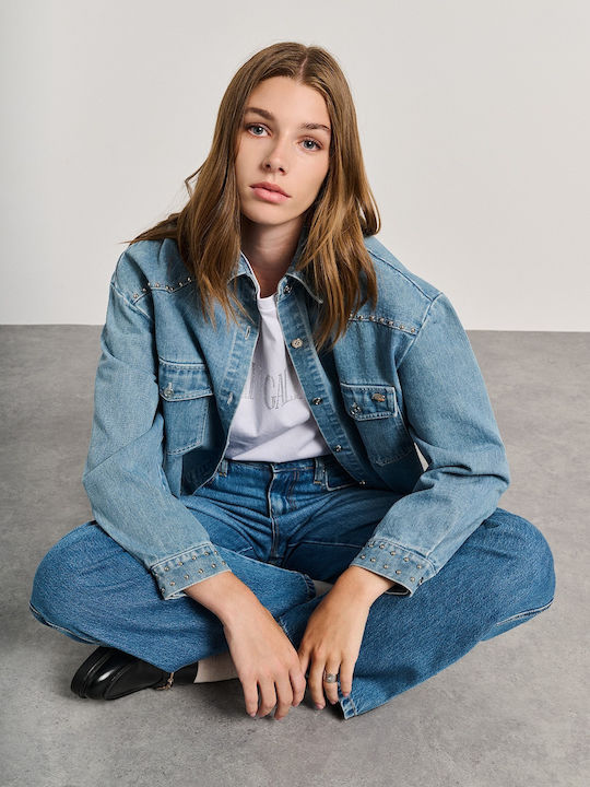 Дамско Light Blue Overshirt