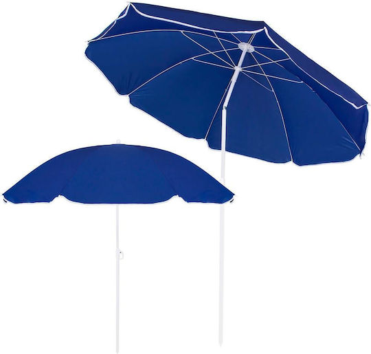 Umbrelă Pliabilă Plajă Diametru 1.8m Albastră