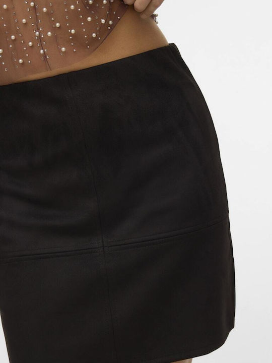 High-waisted Mini Skirt Black