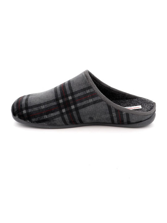Men's Printed Slippers Gray