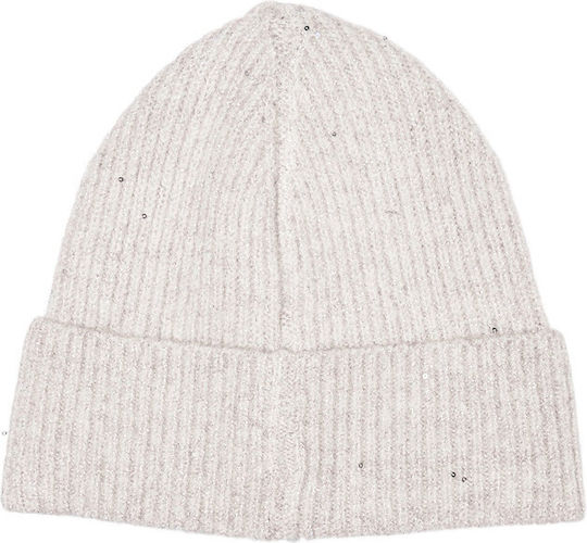 Beanie Γυναικείος Σκούφος Πλεκτός σε Γκρι χρώμα