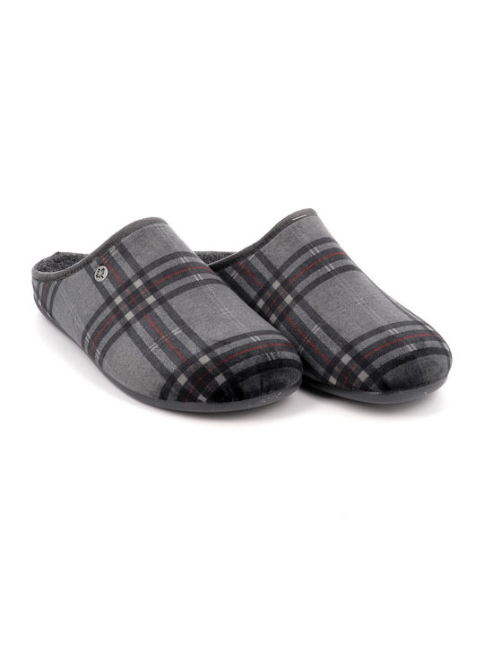 Men's Printed Slippers Gray