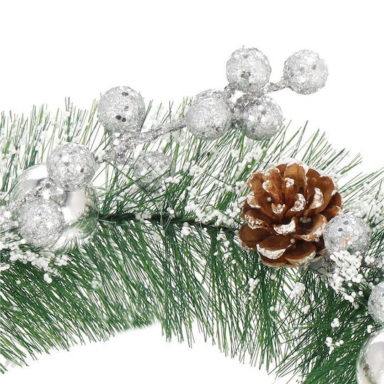 Weihnachtsdekoration Kunststoff Kranz Beleuchtet mit Durchmesser 24cm.