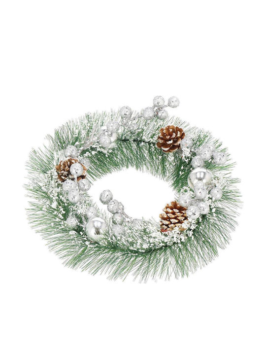 Christmas Lighted Decorative Wreath 24cm