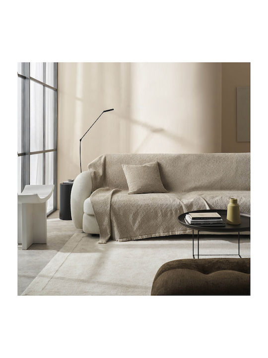 Gofis Home Ondine Armchair Throw Jacquard 180x175cm Beige 184/06