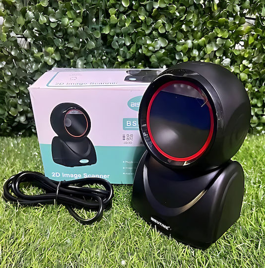 Bisutime Bisutime Scanner Παρουσίασης Ενσύρματο με Δυνατότητα Ανάγνωσης 2D και QR Barcodes