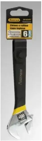 Bossram French Wrench with Adjustable Opening 6mm and Anti-Slip Handle 150mm