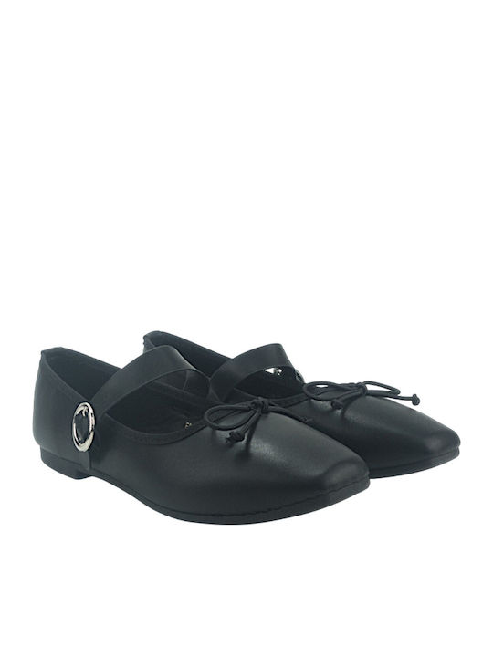 Flache Sandalen für Damen in Schwarz Farbe