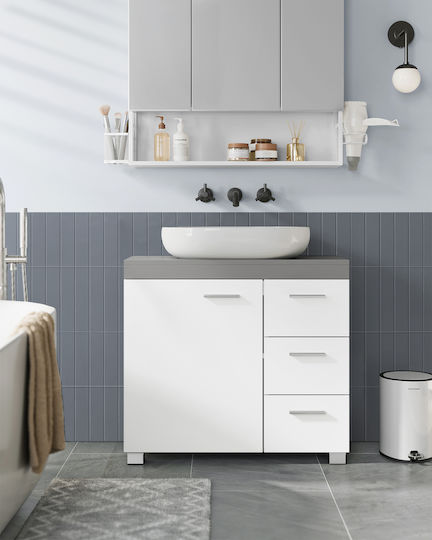 Vasagle Bathroom Cabinet L70xW30xH64cm White