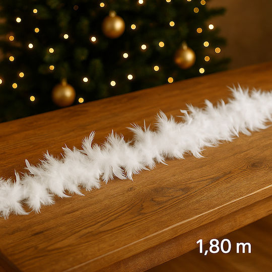 Fééric Lights and Christmas Crăciun Ghirlande Alb 180x9cm 1buc