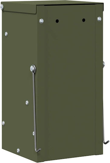 vidaXL Metal Feeder for Rabbits with Capacity 1.5kg 12.5x12.5x25cm.