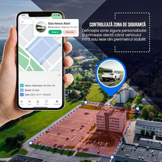 GPS Тракер LBS / GSM за Автомобили с Аларма