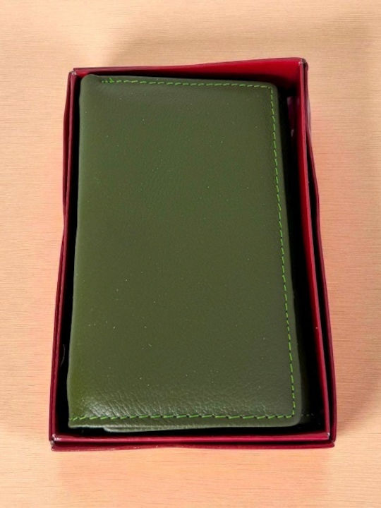 Small Leather Women's Wallet Classic Green
