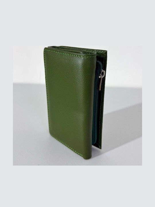 Small Leather Women's Wallet Classic Green