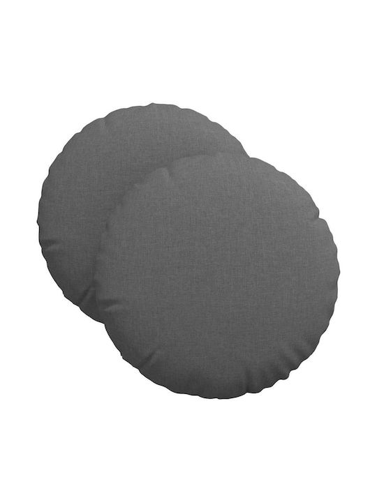 vidaXL Възглавница за диван Dark Gray 2бр 30x30см.