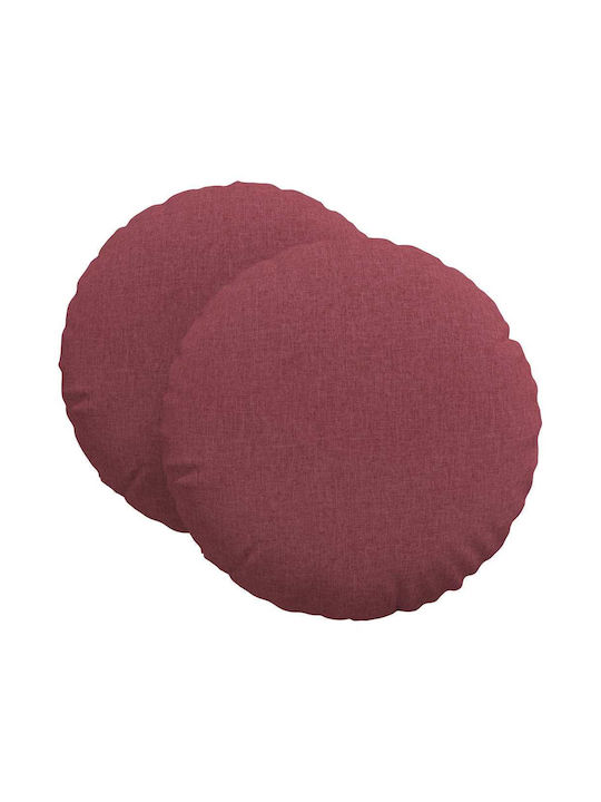 vidaXL Sofa Cushion Red 2pcs 80x80cm.
