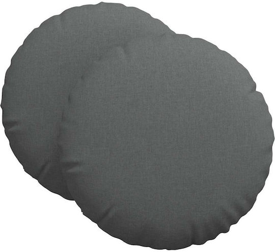 vidaXL Възглавница за диван Dark Gray 2бр 60x60см.
