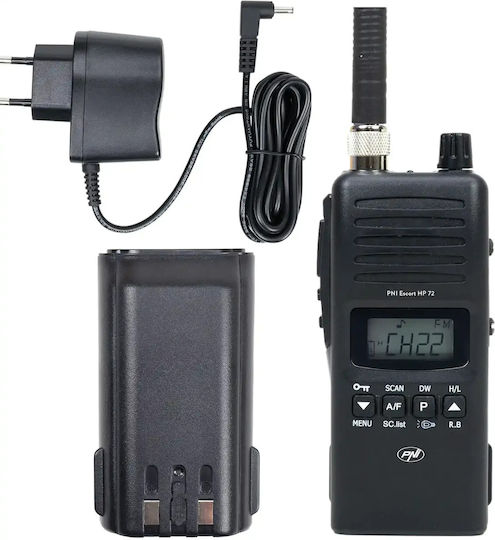 PNI Escort HP 72 CB Αυτοκινήτου 4W με Μονόχρωμη Οθόνη Σε Πράσινο Χρώμα