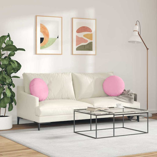 vidaXL Sofa Cushion Pink 2pcs 40x40cm.