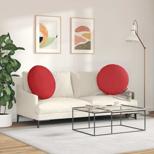 vidaXL Perna de canapea Roșu 2buc 60x60cm.