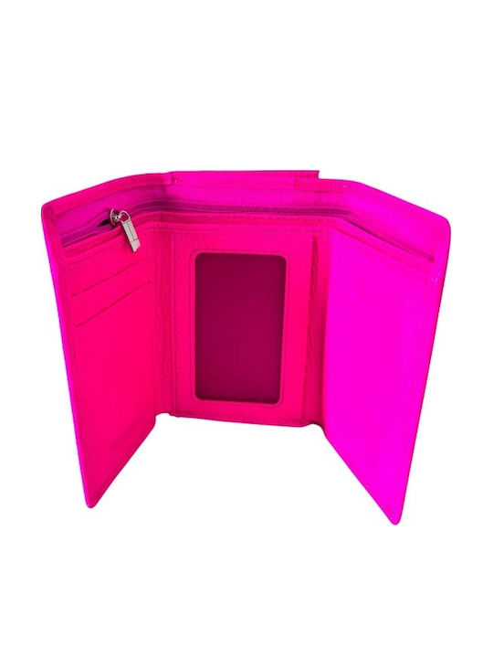Mic Din piele Portofel de damă Clasice Fuchsia