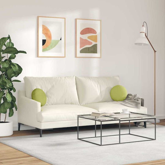 vidaXL Възглавница за диван Light Green 2бр 30x30см.