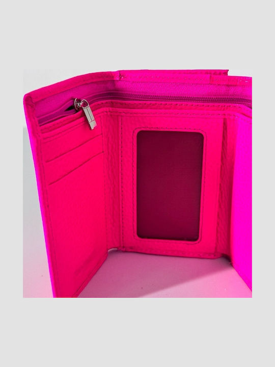 Mic Din piele Portofel de damă Clasice Fuchsia