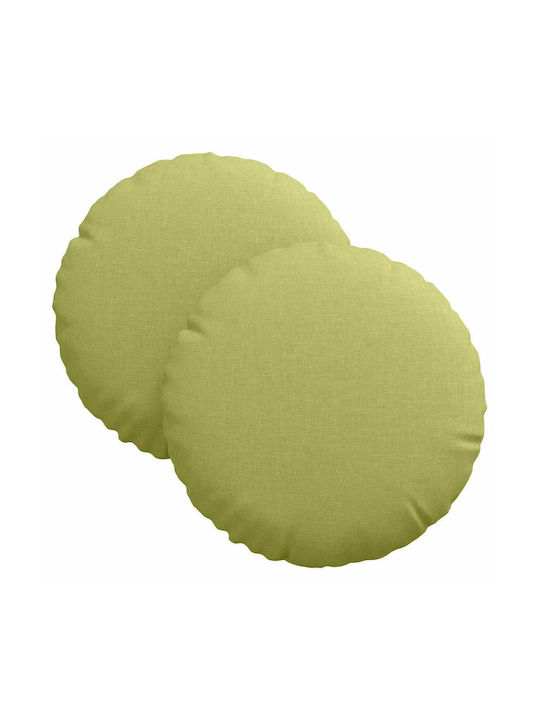 vidaXL Възглавница за диван Light Green 2бр 30x30см.