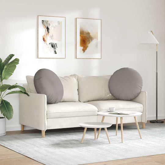 vidaXL Sofa-Kissen Taupe 2Stück 60x60cm.
