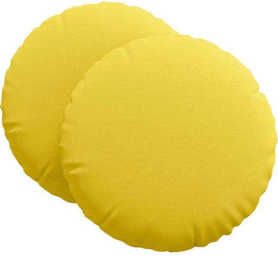 vidaXL Възглавница за диван Soft Yellow 2бр 80x80см.