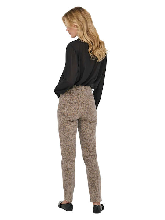 Emily Women's Jean Trousers Leopard