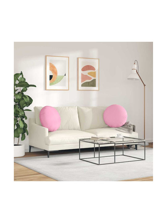 vidaXL Sofa Cushion Pink 2pcs 19x50cm.